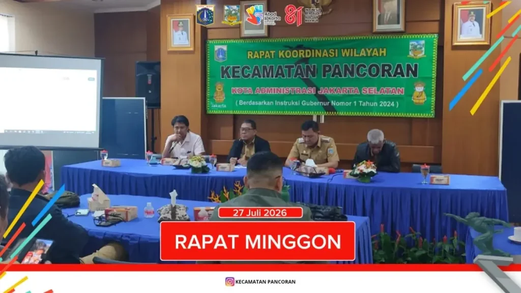Camat Pancoran Iqbal Idham Ramid Memimpin Acara Rapat Koordinasi Tingkat Kecamatan Pancoran 1024x576
